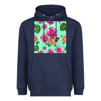 Floral Background Heavyweight Hoodie | Teevron