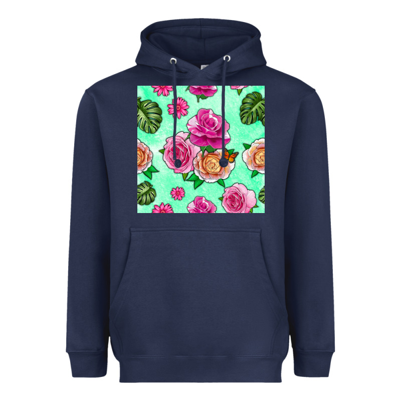 Floral Background Heavyweight Hoodie by BundleAndBundleShop | Teevron