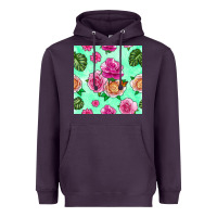 Plum floral background Heavyweight Hoodie - BundleAndBundleShop