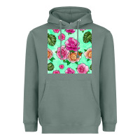 Sage floral background Heavyweight Hoodie - BundleAndBundleShop