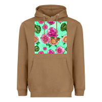 Toasted Coconut floral background Heavyweight Hoodie - BundleAndBundleShop
