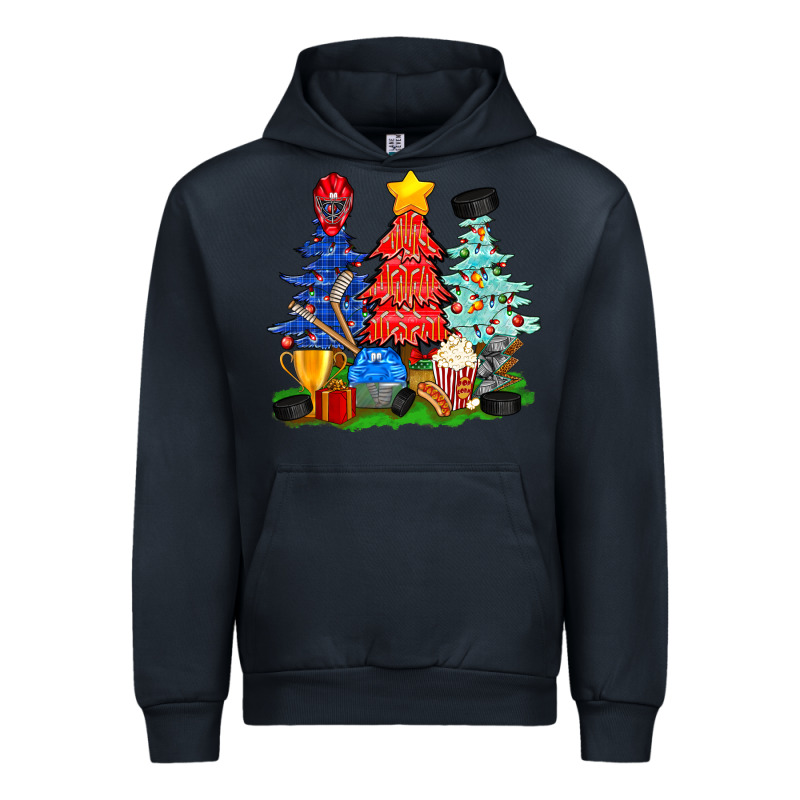 Christmas With Ice Hockey Trees Urban Hoodie by BundleAndBundleShop | Teevron