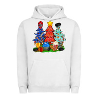 Pigment Lunar Rock Christmas With Ice Hockey Trees Urban Hoodie - BundleAndBundleShop