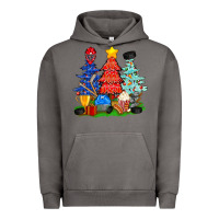 Pigment Tornado Christmas With Ice Hockey Trees Urban Hoodie - BundleAndBundleShop