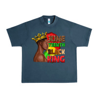 Midnight Navy juneteenth black king Urban Heavy Tee - texasbilliewilder