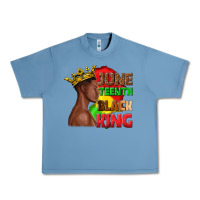 Pebble Blue juneteenth black king Urban Heavy Tee - texasbilliewilder