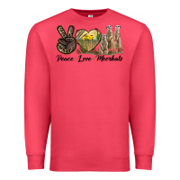 Cardinal Peace Love Meerkats Premium Sweatshirt - LillyAllenDesigns