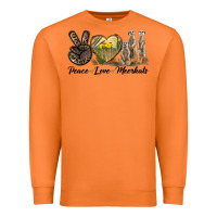 Carrot Peace Love Meerkats Premium Sweatshirt - LillyAllenDesigns