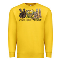 Lemon Peace Love Meerkats Premium Sweatshirt - LillyAllenDesigns