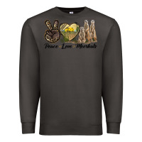 Smoke Peace Love Meerkats Premium Sweatshirt - LillyAllenDesigns