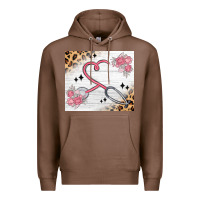 Chestnut customized leopard floral nurse Premium Hoodie - MaliasSmallBusiness