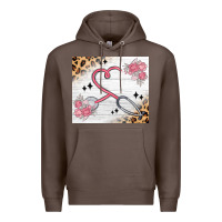 Coffee customized leopard floral nurse Premium Hoodie - MaliasSmallBusiness