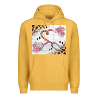 Mustard customized leopard floral nurse Premium Hoodie - MaliasSmallBusiness