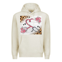 Oatmeal Heather customized leopard floral nurse Premium Hoodie - MaliasSmallBusiness