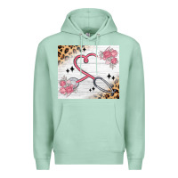 Seafoam customized leopard floral nurse Premium Hoodie - MaliasSmallBusiness