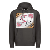 Smoke customized leopard floral nurse Premium Hoodie - MaliasSmallBusiness
