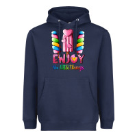Navy enjoy the little things Heavyweight Hoodie - AdoDesignShop