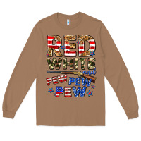 Toasted Coconut red white and pew pew pew Long Sleeve Tee - Zillion Design Studio