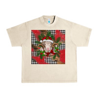 Sandshell Christmas merino Urban Heavy Tee - BarkalooDesign