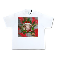 White Christmas merino Urban Heavy Tee - BarkalooDesign