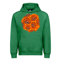 Emerald Thanksgiving Turkey With Tartan Patch Urban Hoodie - BundleAndBundleShop