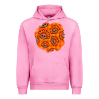 Fuchsia Pink Thanksgiving Turkey With Tartan Patch Urban Hoodie - BundleAndBundleShop