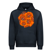 Navy Thanksgiving Turkey With Tartan Patch Urban Hoodie - BundleAndBundleShop