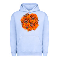 Pigment Grape Ice Thanksgiving Turkey With Tartan Patch Urban Hoodie - BundleAndBundleShop