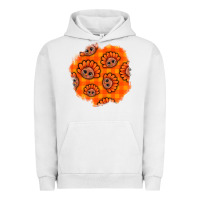Pigment Lunar Rock Thanksgiving Turkey With Tartan Patch Urban Hoodie - BundleAndBundleShop