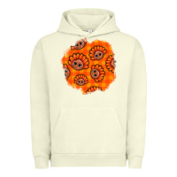 Pigment Pistachio Thanksgiving Turkey With Tartan Patch Urban Hoodie - BundleAndBundleShop