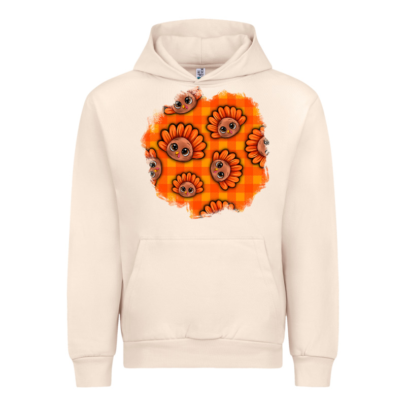 Thanksgiving Turkey With Tartan Patch Urban Hoodie by BundleAndBundleShop | Teevron