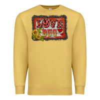 Antique Gold ladybug  love bug backround Premium Sweatshirt - BarkalooDesign