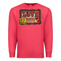 Cardinal ladybug  love bug backround Premium Sweatshirt - BarkalooDesign