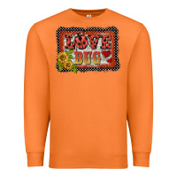 Carrot ladybug  love bug backround Premium Sweatshirt - BarkalooDesign