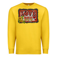 Lemon ladybug  love bug backround Premium Sweatshirt - BarkalooDesign