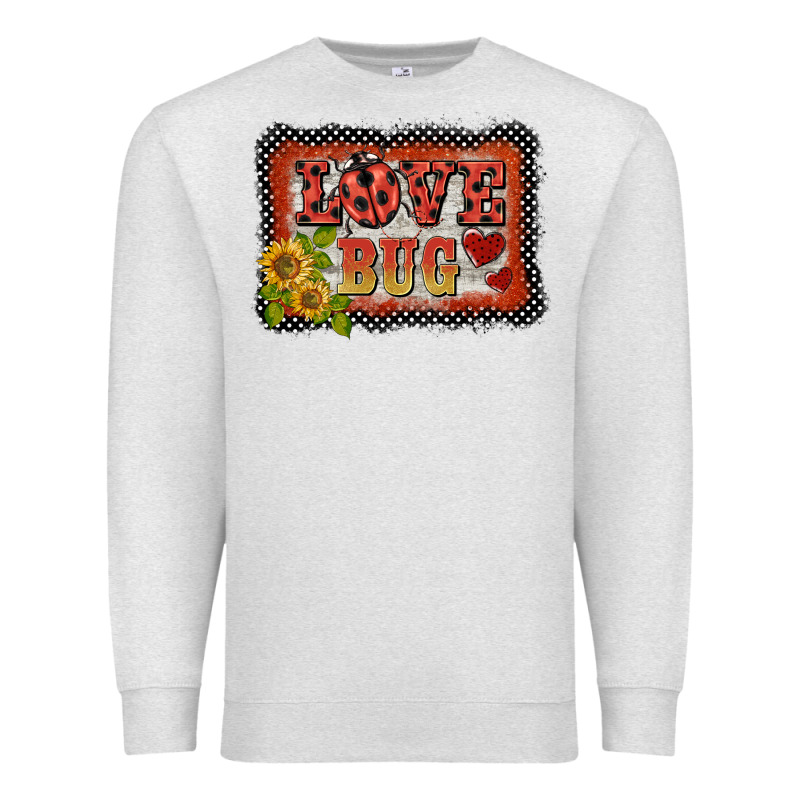 Ladybug  Love Bug Backround Premium Sweatshirt by BarkalooDesign | Teevron