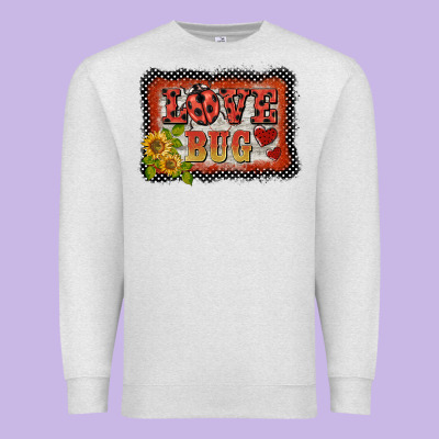 Ladybug  Love Bug Backround Premium Sweatshirt Designed By Barkaloodesign