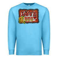 Ocean Blue ladybug  love bug backround Premium Sweatshirt - BarkalooDesign