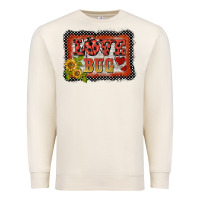 Sandshell ladybug  love bug backround Premium Sweatshirt - BarkalooDesign