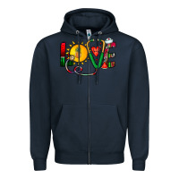 Navy summer nurse Zipper Hoodie - CowhideDigitalArt