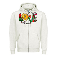 Oatmeal Heather summer nurse Zipper Hoodie - CowhideDigitalArt