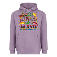 Cinco De Mayo With Pepper And Sombrero Heavyweight Hoodie | Teevron