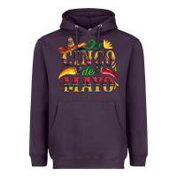 Plum cinco de mayo with pepper and sombrero Heavyweight Hoodie - Artiststas