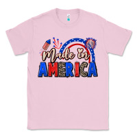 Bubblegum Pink Made in America 4th of july Classic Tee - CowGirlArtShop