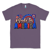 Lavender Made in America 4th of july Classic Tee - CowGirlArtShop