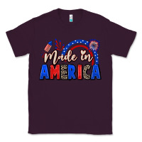 Plum Made in America 4th of july Classic Tee - CowGirlArtShop