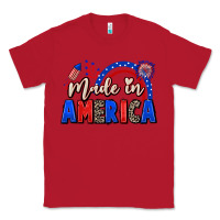 Red Made in America 4th of july Classic Tee - CowGirlArtShop