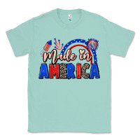 Seafoam Made in America 4th of july Classic Tee - CowGirlArtShop