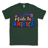 Sports Green Made in America 4th of july Classic Tee - CowGirlArtShop