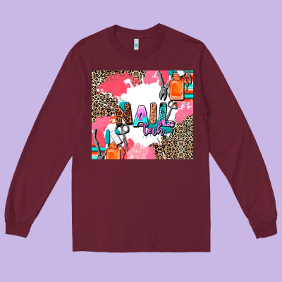 Nail Tech Long Sleeve Tee Designed By Adodesignshop